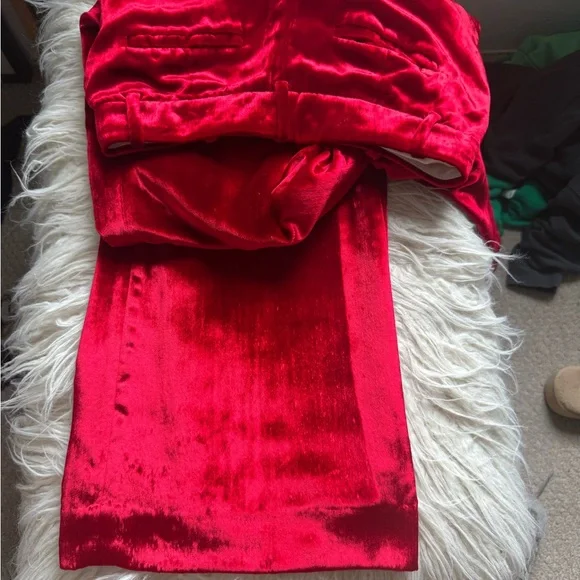 Petite Carolina pant in drapey velvet - Picture 4 of 5